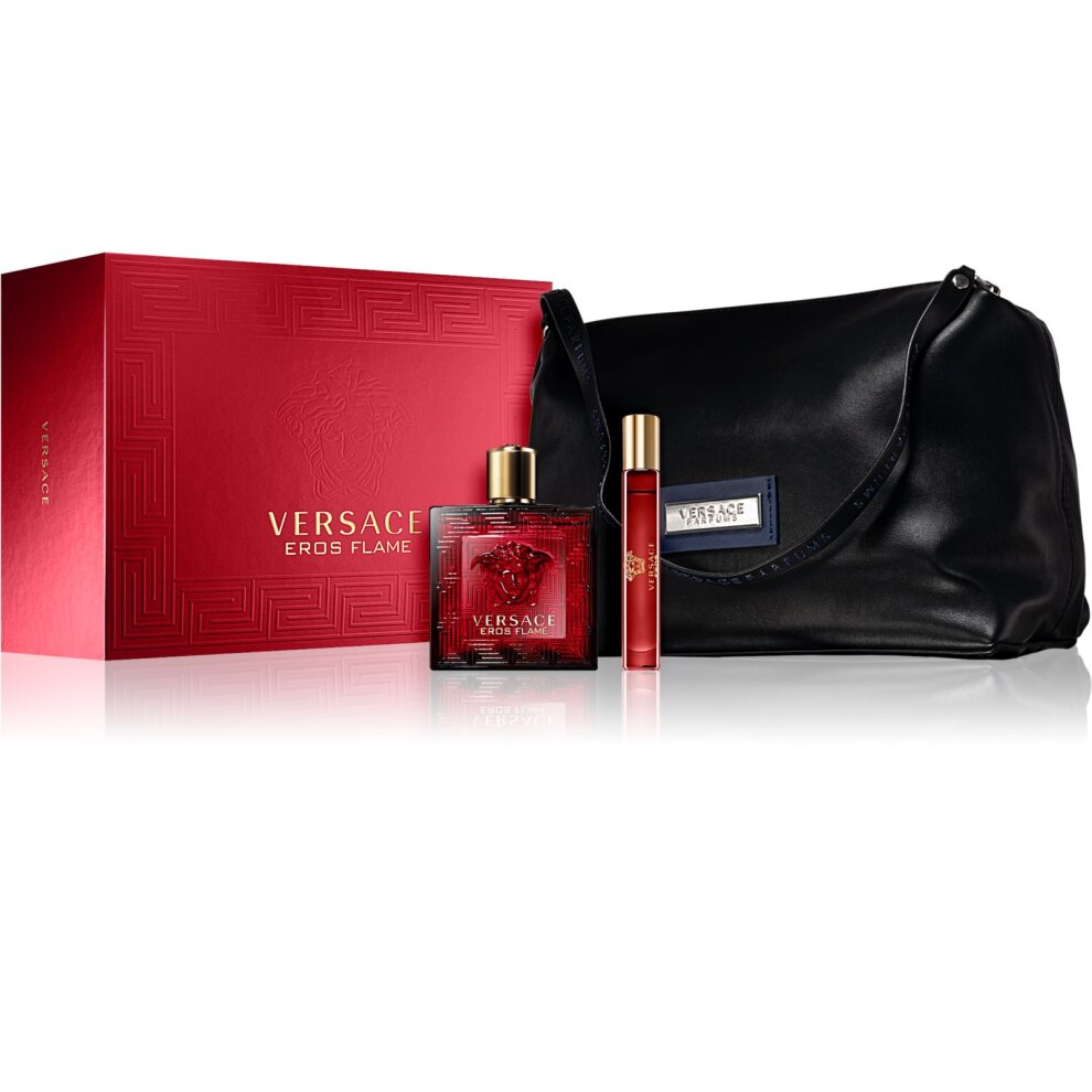 Versace Eros Flame Gift Set 3pc Gift Set