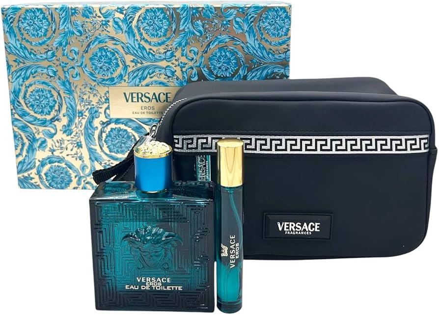 Versace Eros EDT Gift Set 100ml + 10ml + Trousse for Men