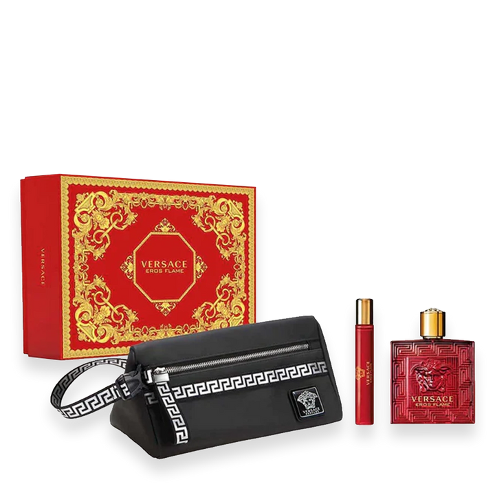 Versace Eros Flame Gift Set 3pc Gift Set