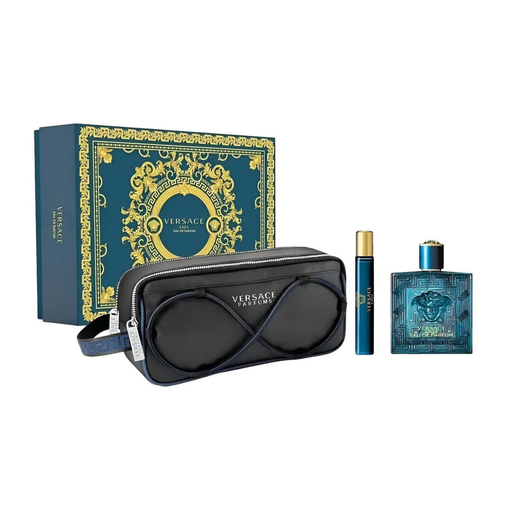 Versace Eros EDT Gift Set 100ml + 10ml + Trousse for Men